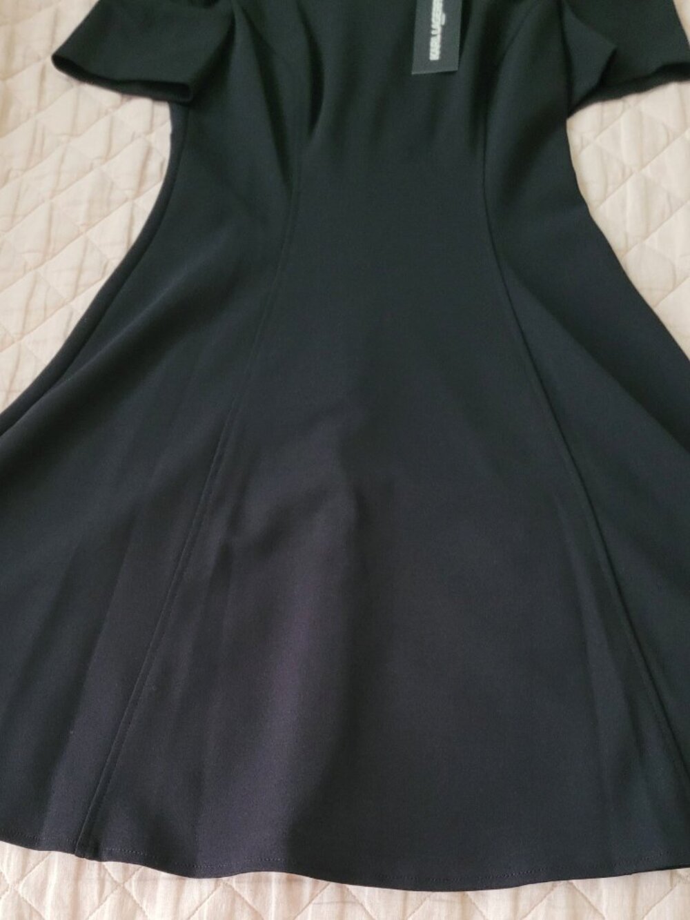 Black Karl Lagerfeld short sleeve size 2 dress.